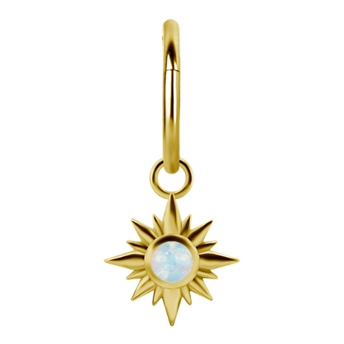 Charm opale or jaune