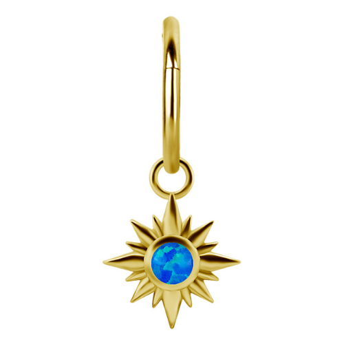 Charm opale or jaune