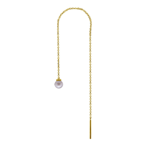 Dangling earring with cultured pearl