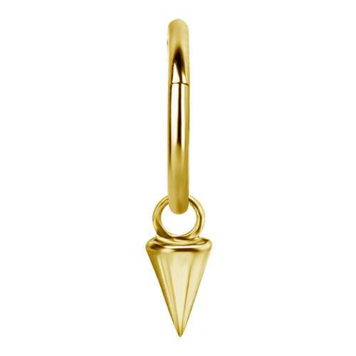 Yellow gold peak charm