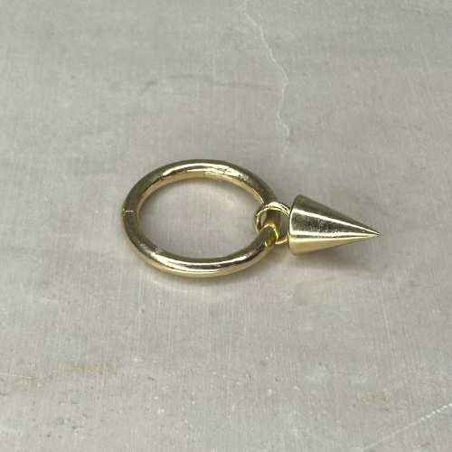 Yellow gold peak charm