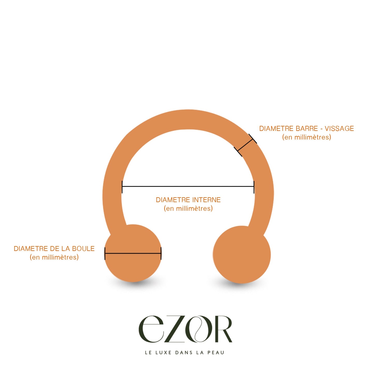 Comment mesurer un pirecing fer à cheval ? Nos conseils Ezor