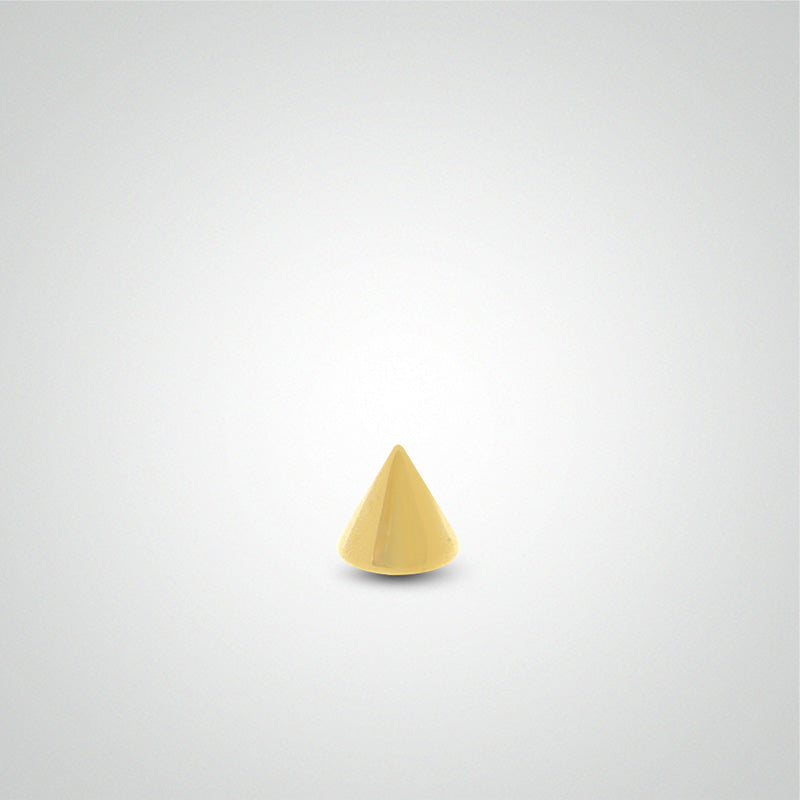 Yellow gold piercing spike