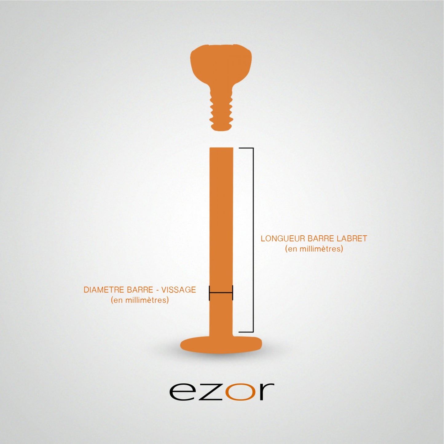 Scorpion tragus piercing in 18k white gold (screwable)