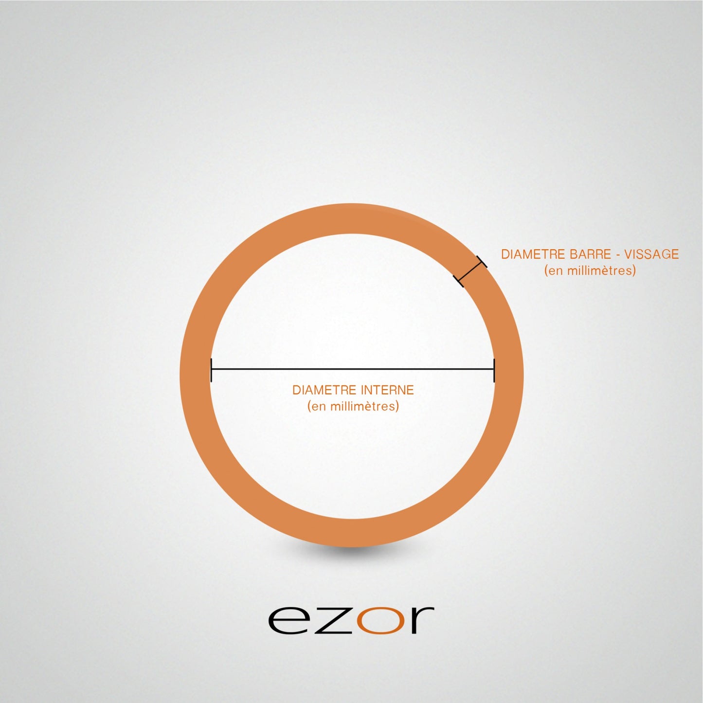 Yellow gold clicker ring (hand-set) for daith and rook