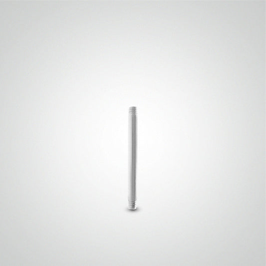 Piercing barre droite or blanc (1,2mm)