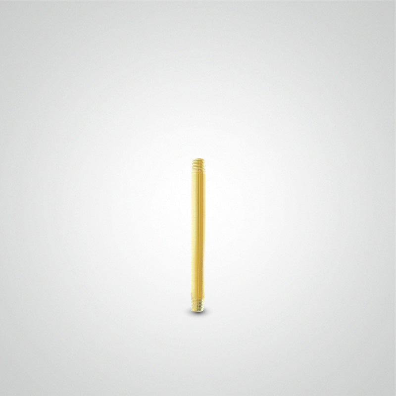 Piercing barre droite or jaune (1,6mm)