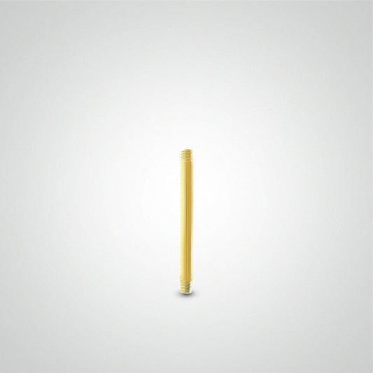 Piercing barre droite or jaune (1,6mm)