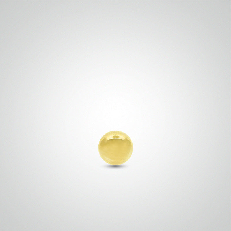 Yellow gold piercing ball (1.2mm)