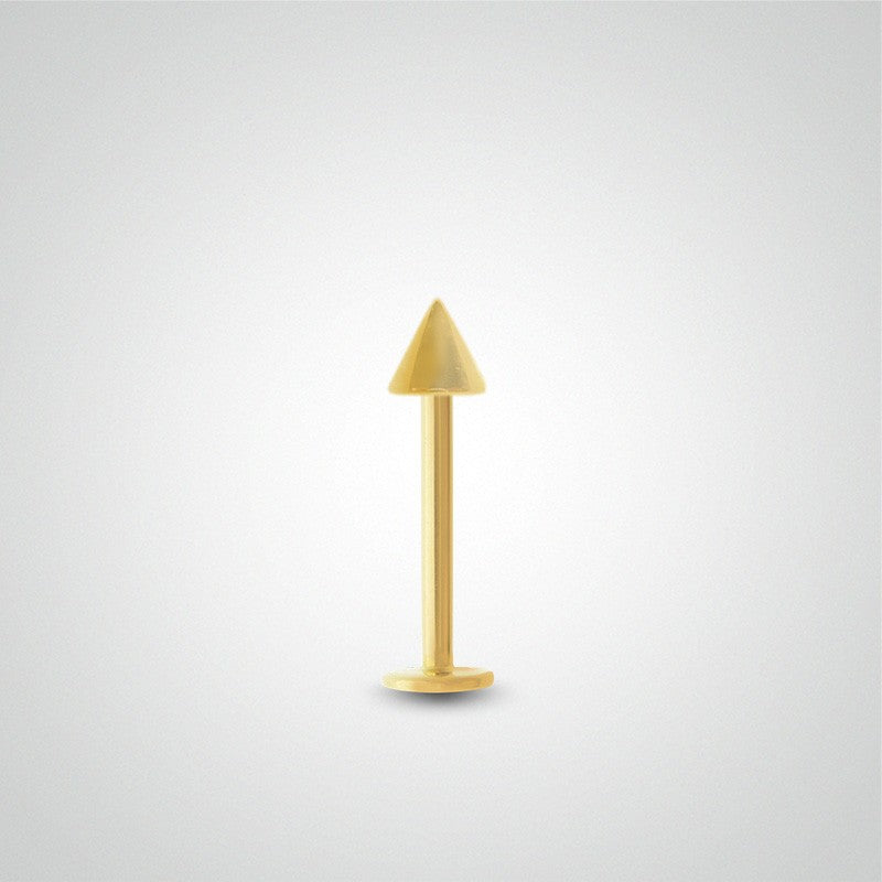 Piercing conch avec pic en or jaune (1,2mm)