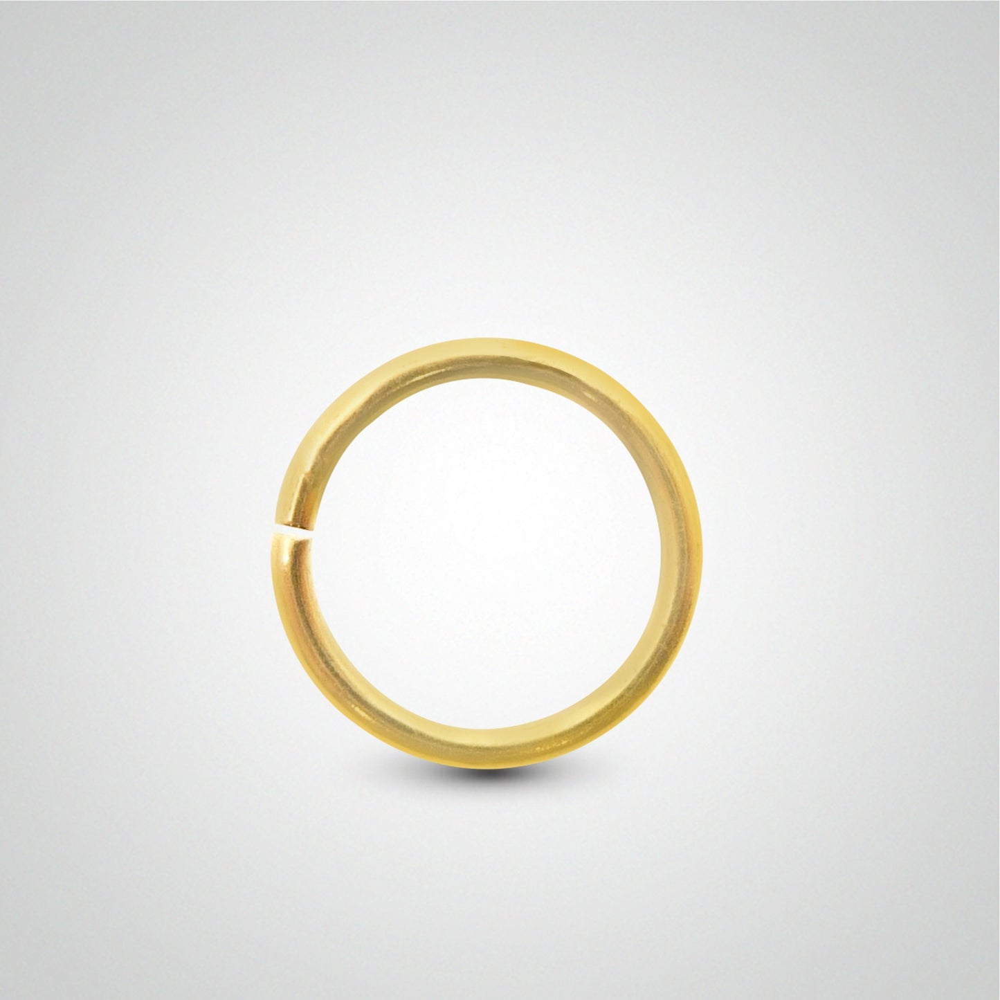 Anneau en or jaune à écarter pour piercing rook et daith