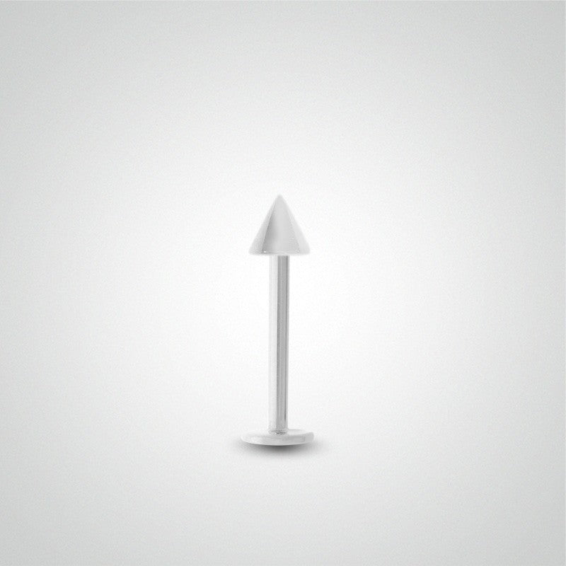 Piercing conch avec pic en or blanc