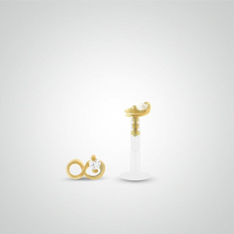 Piercing helix infini en or jaune