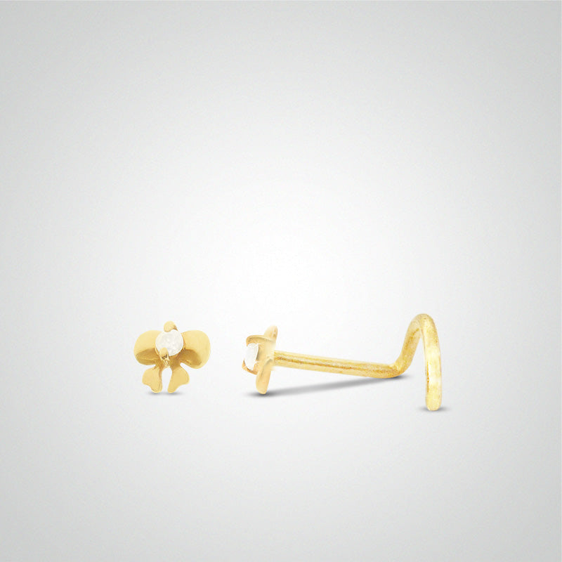 Boucles d'Oreilles Croix en Or 375 & Zircones - Emanessence - Ocarat Boucles d'Oreilles Croix en Or 375 & Zircones - Emanessence - Ocarat