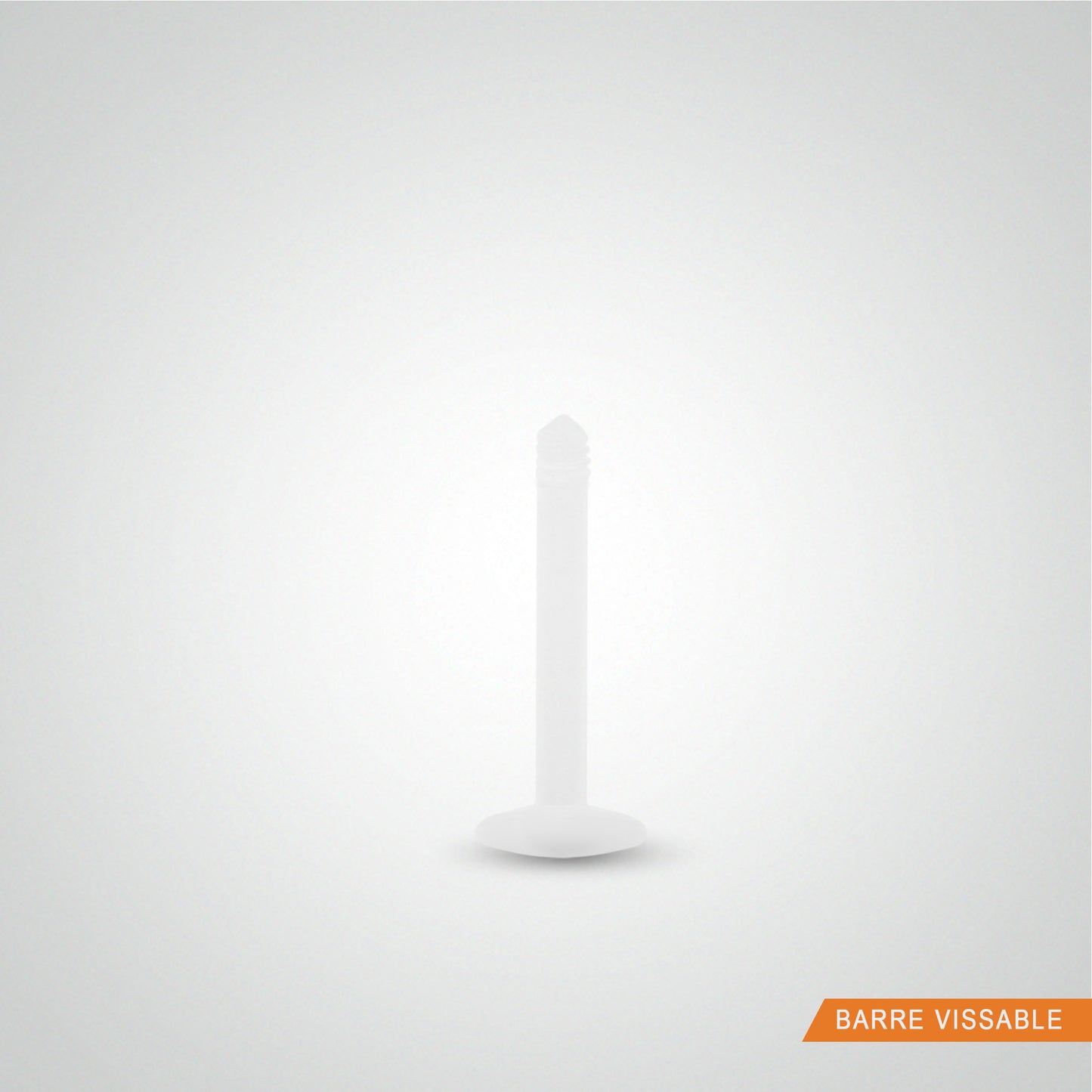 Screwable bioplast piercing bar