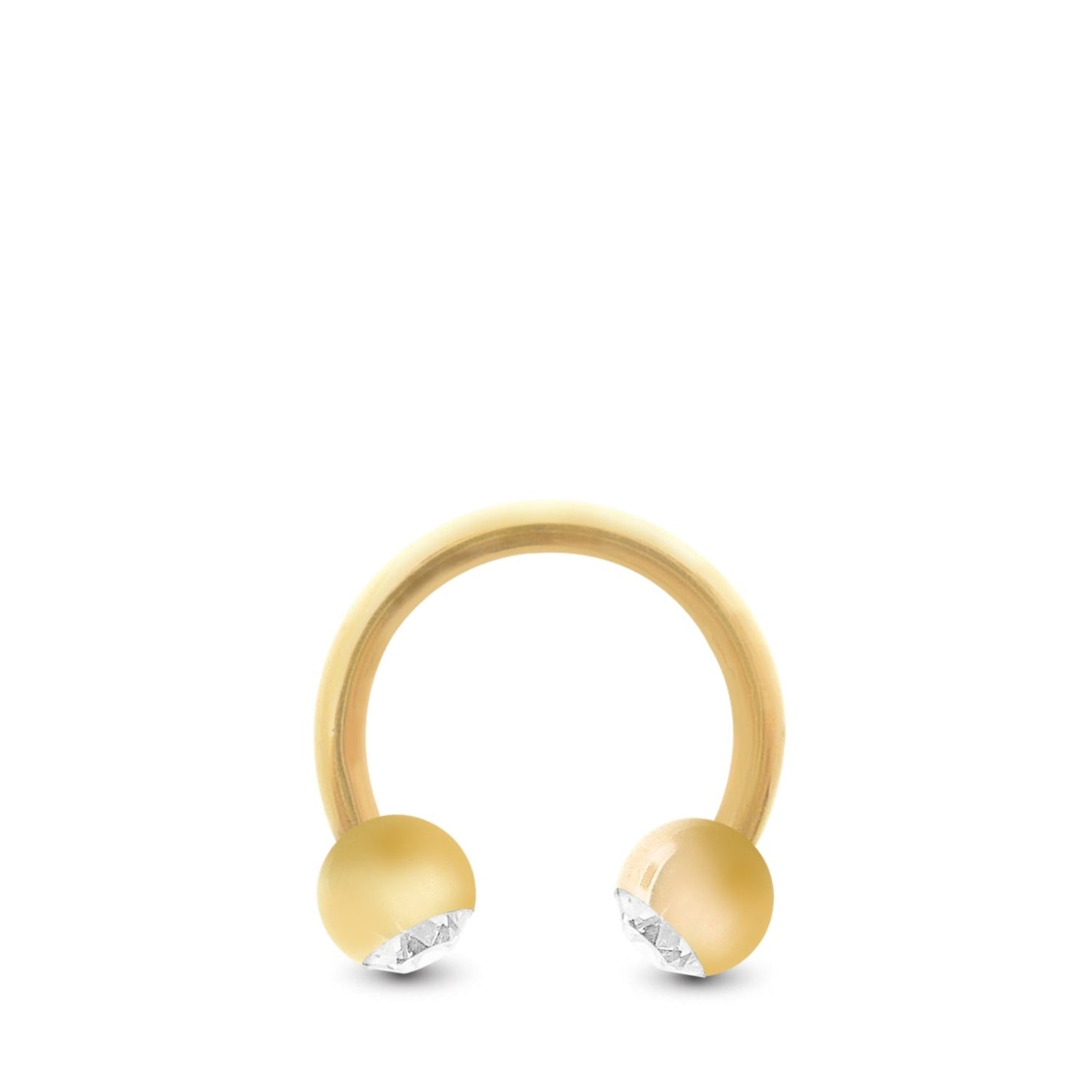 Piercing boule pour l'arcade en or 18 carats