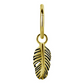 Charm plume en or jaune