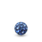 Boule de piercing à visser ornée de cristaux de Swarovski (bleu foncé)