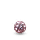 Boule de piercing à visser ornée de cristaux de Swarovski (rose clair)