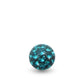 Boule de piercing à visser ornée de cristaux de Swarovski (turquoise)