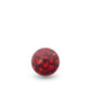 Boule de piercing à visser ornée de cristaux premium (rouge)