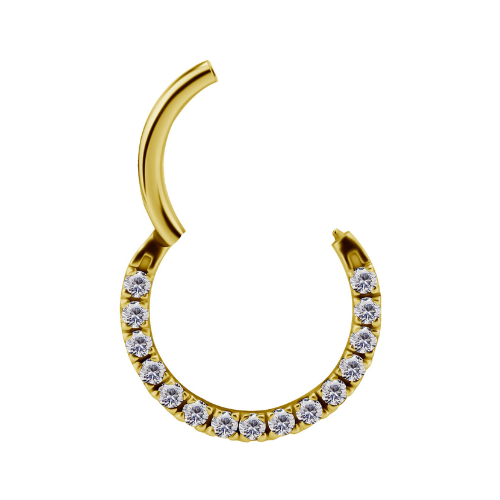 Piercing clicker daith avec oxydes de zirconium