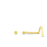 Piercing de nez boule en or jaune 18 carats