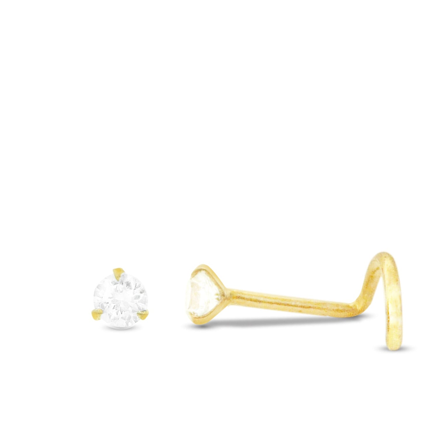 Piercing nez or jaune 18 carats