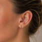 Piercing tragus anneau clicker or jaune 18 carats zirconium premium