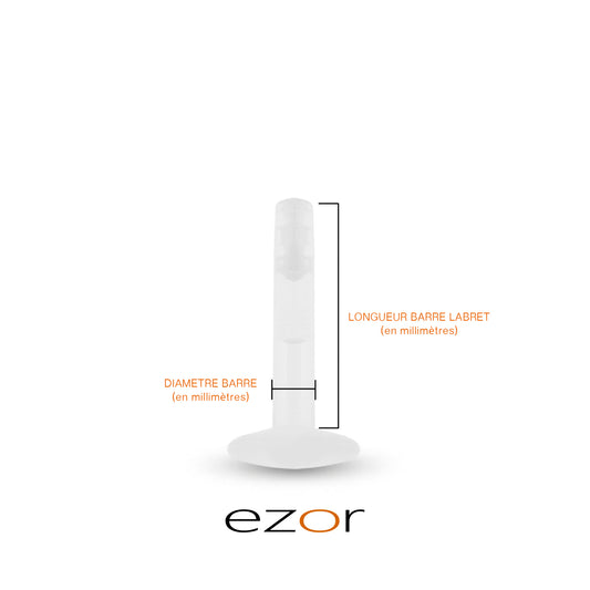 Piercing helix or jaune avec oxyde de zirconium turquoise