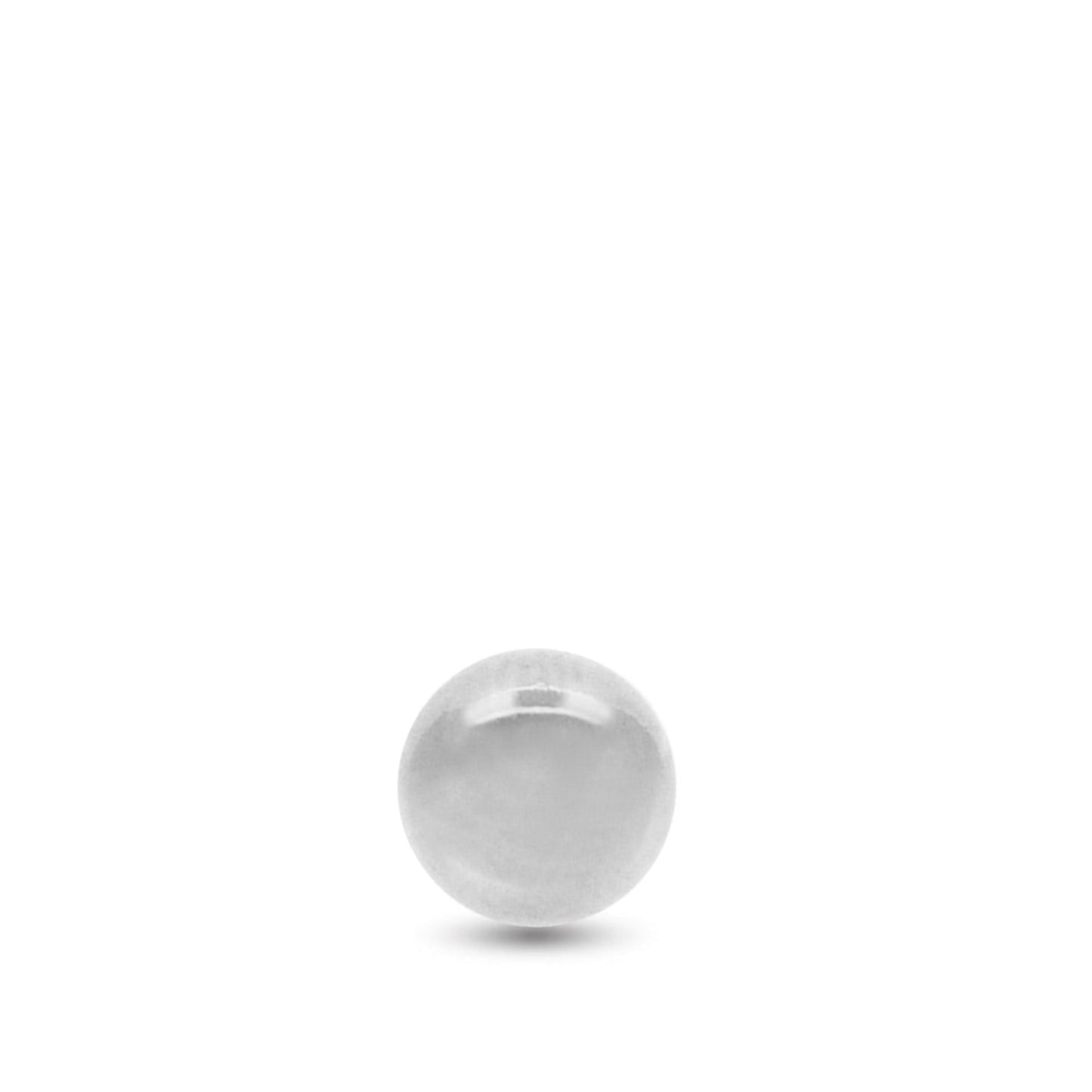 Boule de piercing en or blanc 18carats
