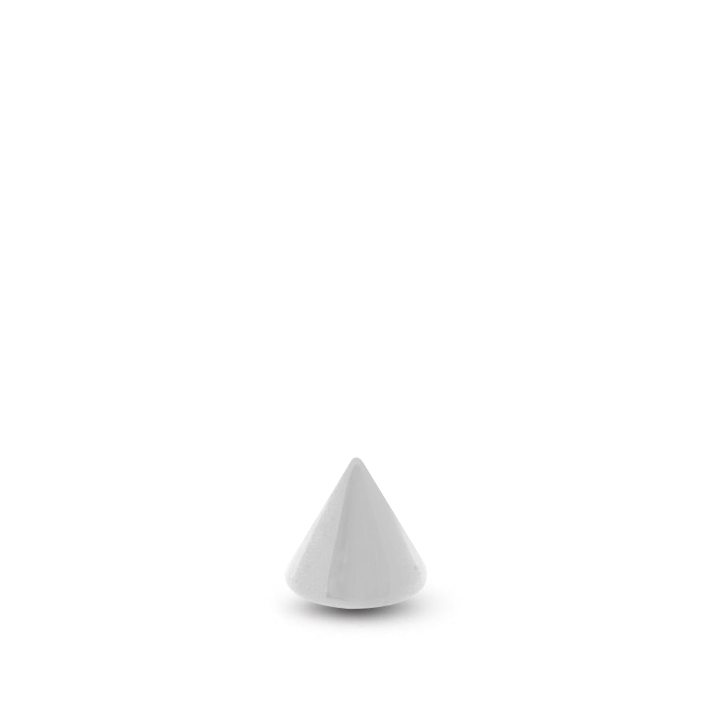 Pic or blanc à visser sur une barre de piercing (1,2mm)