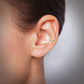 Double anneau clicker or jaune 18K et cristaux premium