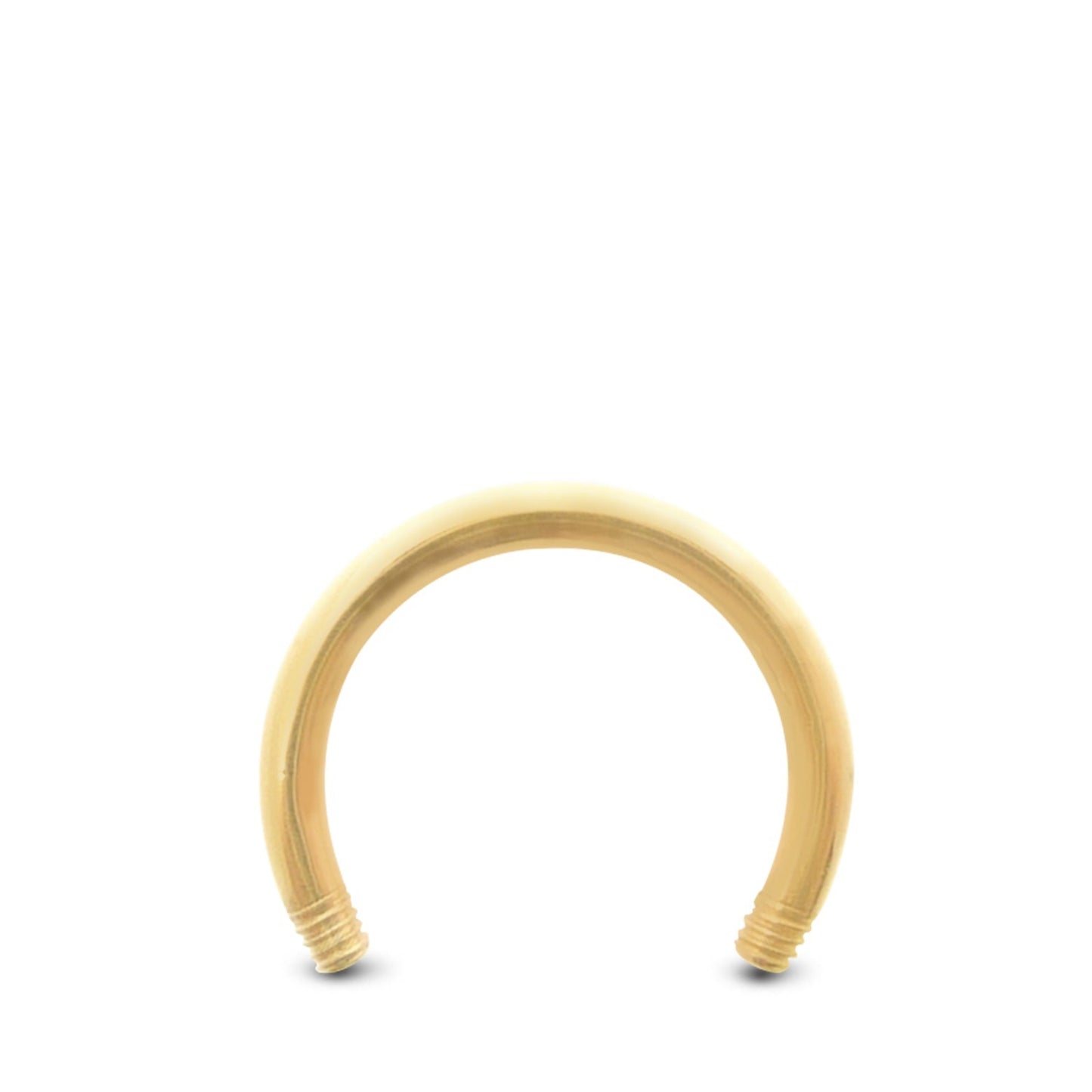 Piercing fer à cheval en or jaune