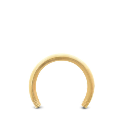 Piercing fer à cheval en or jaune