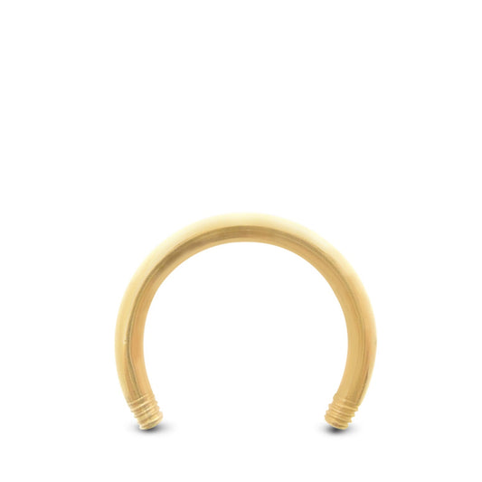 Piercing fer à cheval en or jaune