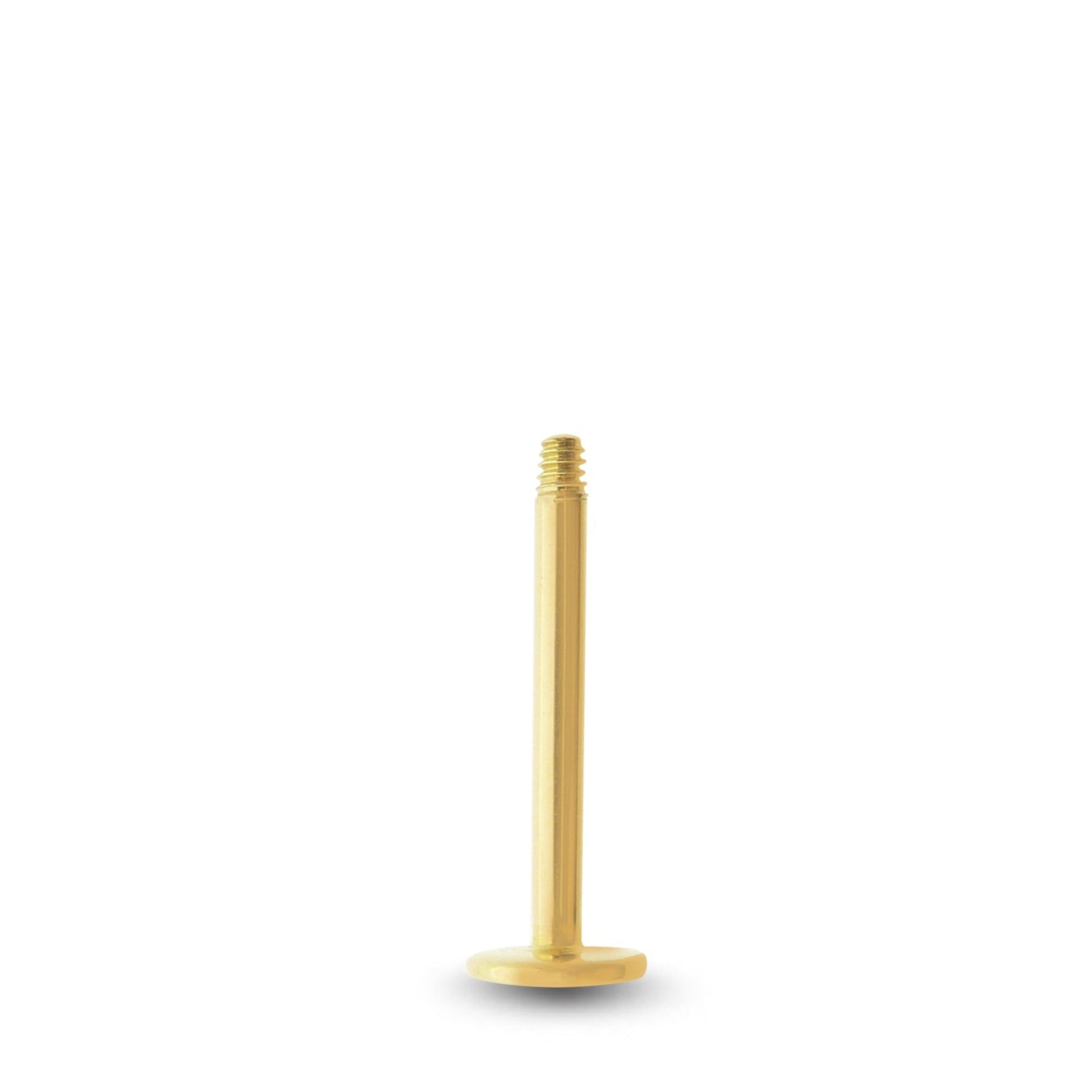Piercing labret en or jaune (vendue seule)