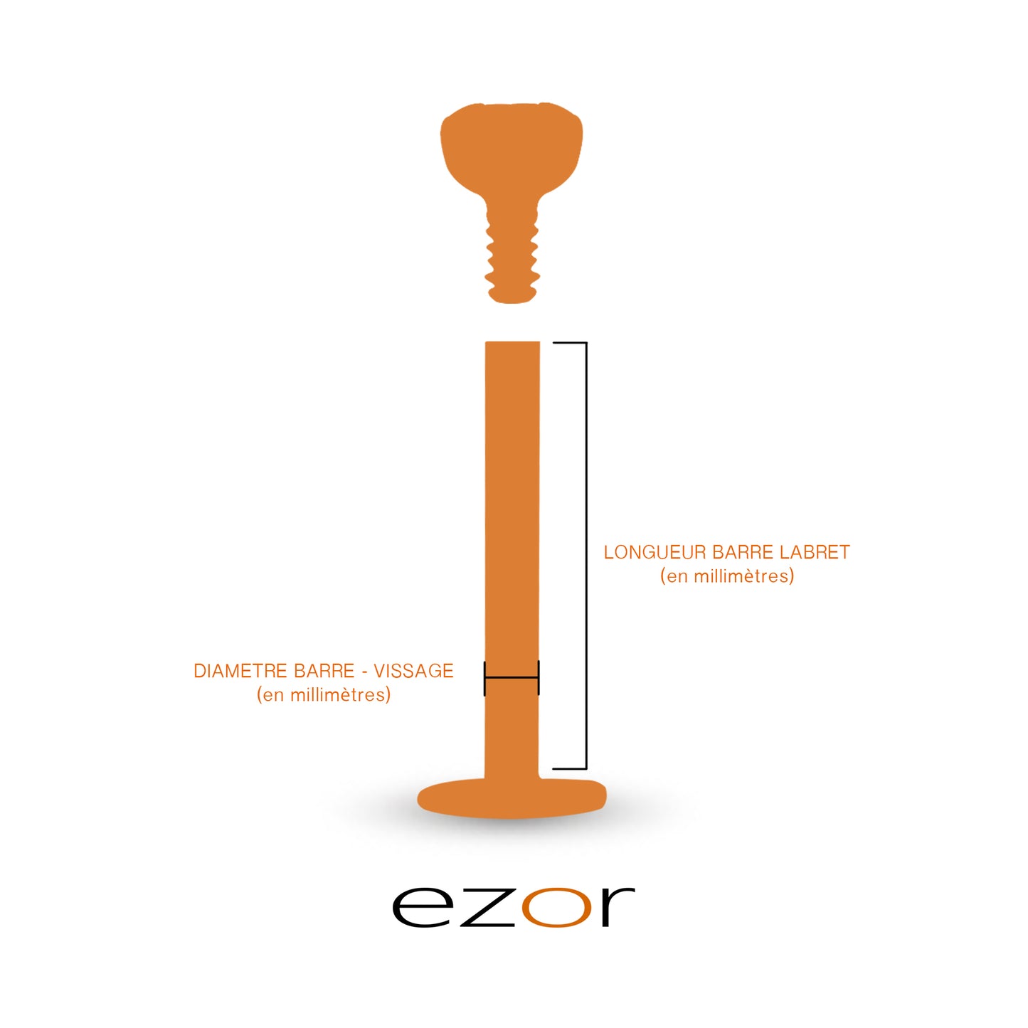 Piercing hélix or jaune 18 carats avec papillon et zircons blancs