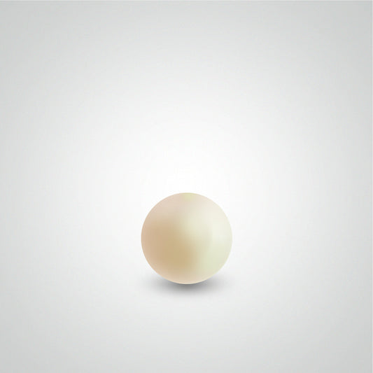 Boule de piercing : perle de culture véritable (1,2mm)