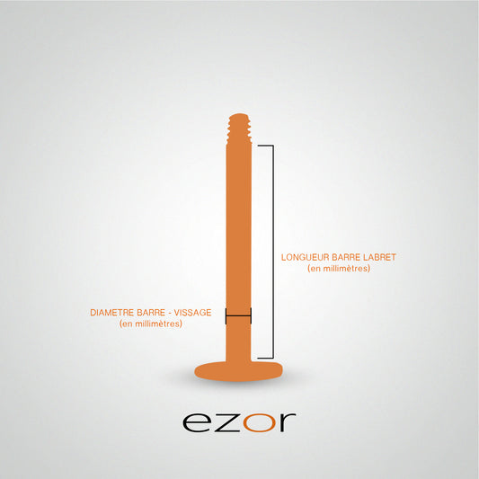 Piercing labret en or jaune (1,2mm)