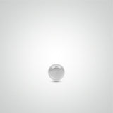 Boule de piercing or blanc (1,2mm)