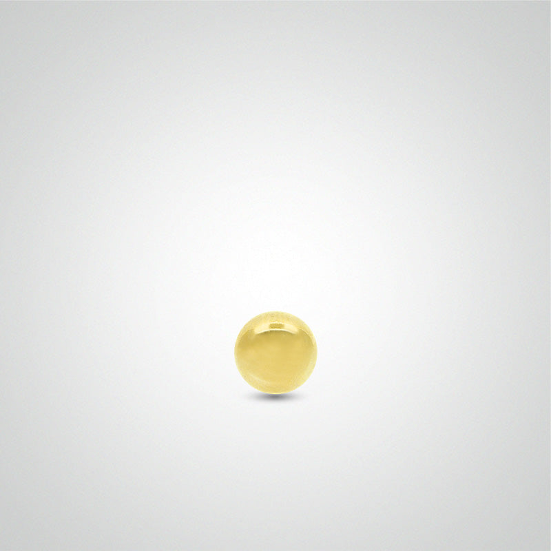 Boule de piercing or jaune (1,2mm)