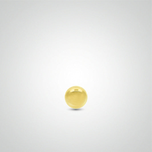 Boule de piercing or jaune (1,2mm)