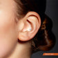 Piercing Cristal premium et barre droite en or jaune pour le conch 