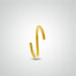 Yellow gold helix piercing ring to spread