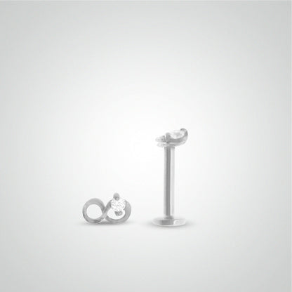 Piercing helix infini en or blanc 18 carats (vissable)