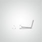 0.02 carat diamond nose piercing in white gold