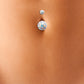 Piercing de nombril porté