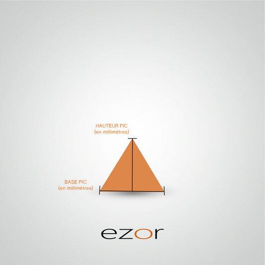 Pic de piercing or blanc