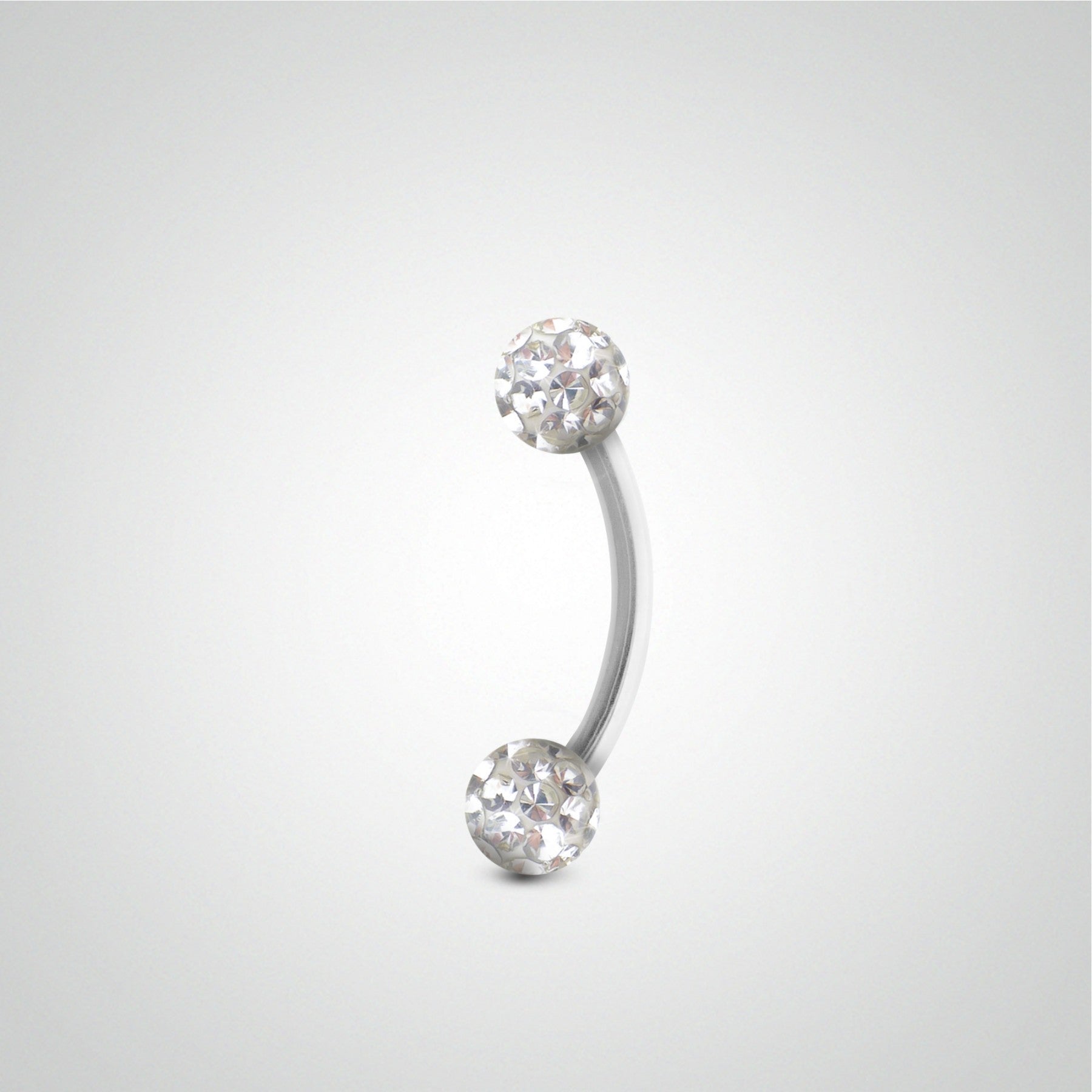 VF VFUN 8 Pezzi Banana Piercing Sopracciglio Palla Rook Piercing 316L Acciaio Chirurgico Cartilagine Orecchino 16 Gauge